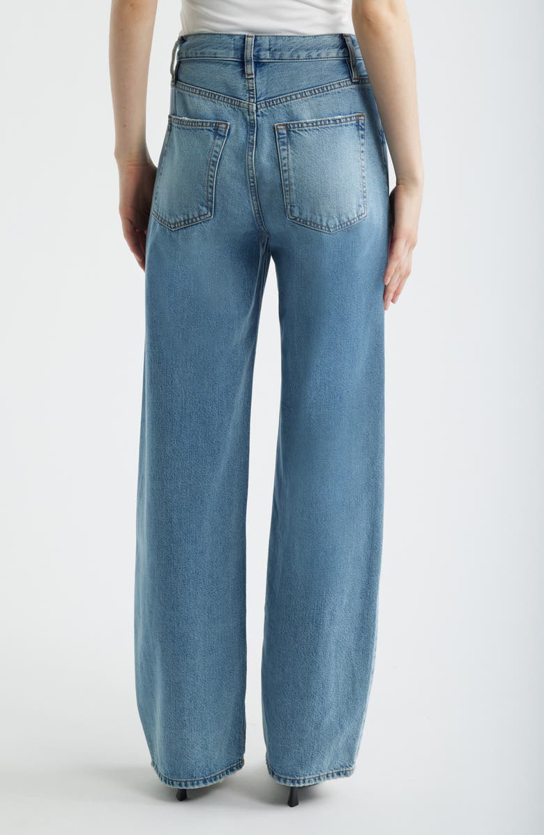 FRAME The Off Duty Drawstring Bow Jeans, Alternate, color, Afterglow