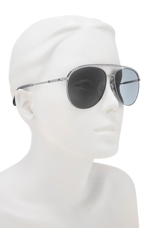 Swarovski 61mm Crystal Aviator Sunglasses In Gray