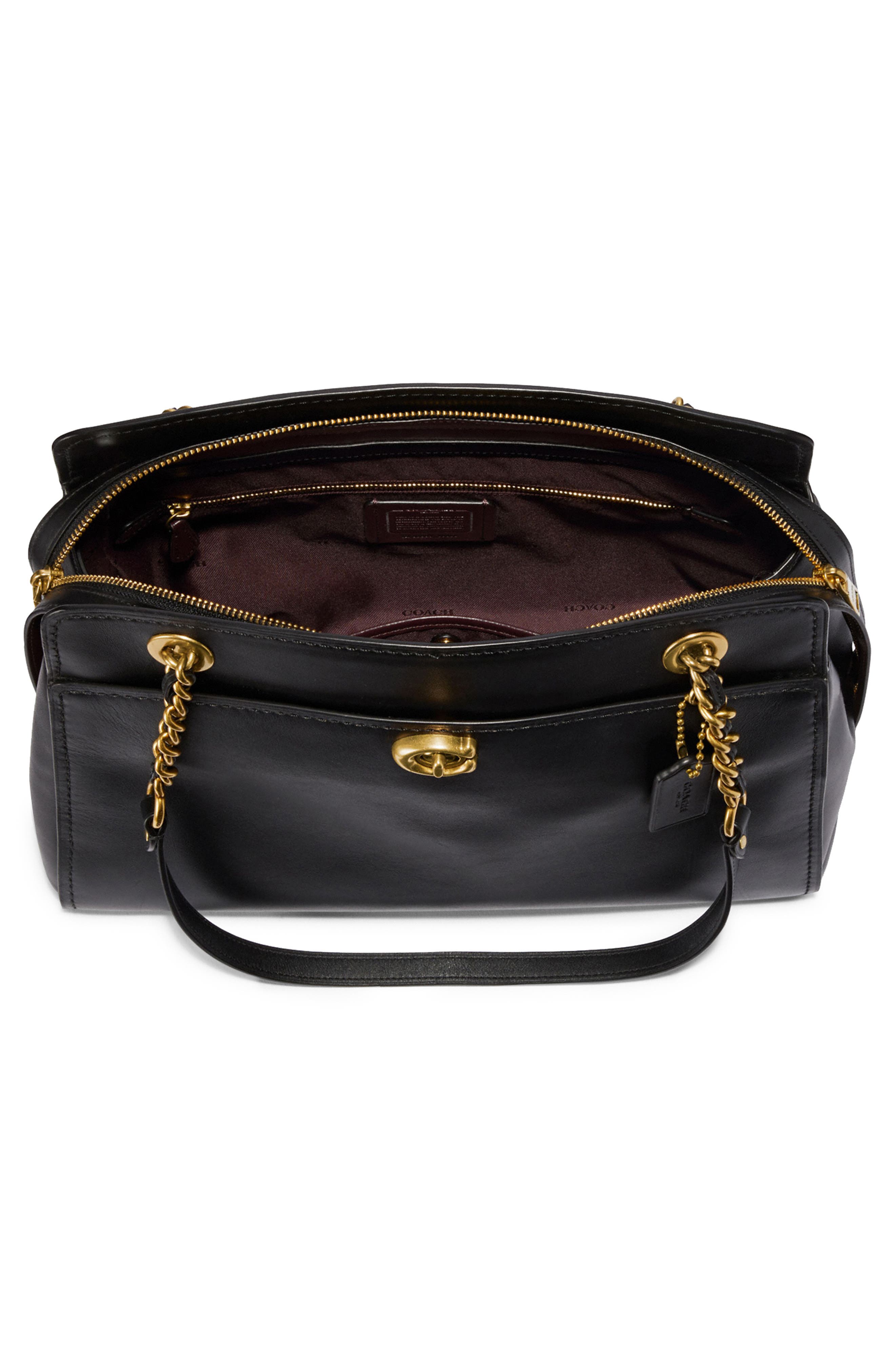 COACH Parker Leather Shoulder Bag, Alternate, color, 