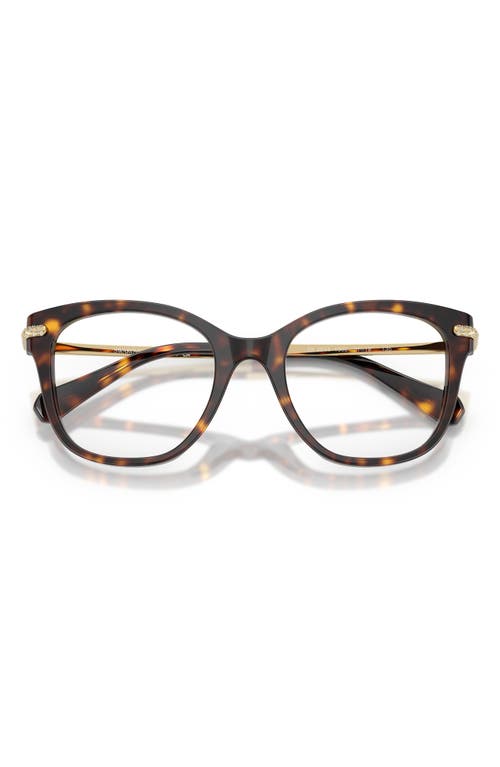 Swarovski 49mm Crystal Embellished Square Optical Glasses