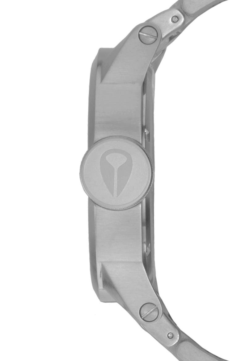 'The Chronicle' Stainless Steel Watch, 48mm, Alternate, color, BLACK