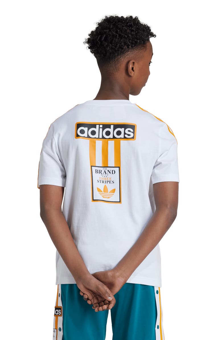 adidas Kids' Logo Cotton Graphic T-Shirt, Alternate, color, 
