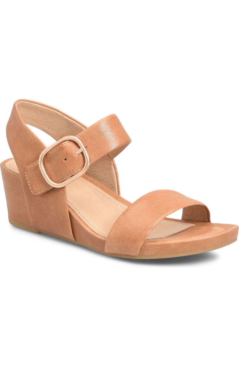 Söfft Vaya Wedge Sandal, Main, color, Luggage