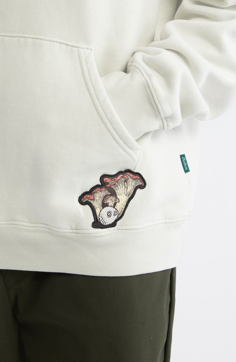 Malbon Golf Fesque Oversize Foraging Fairways Cotton Fleece Hoodie, Alternate, color, Ivory