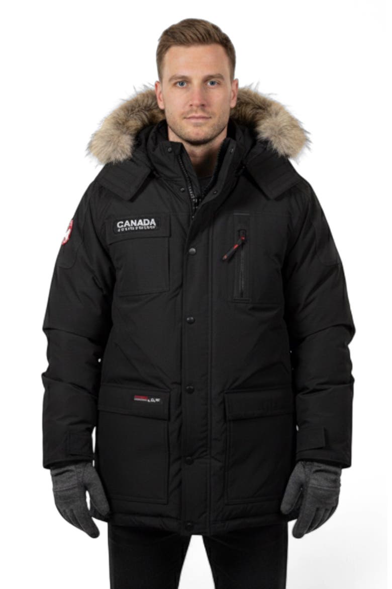 Men's Heavyweight Arctic Parka, Main, color, Black