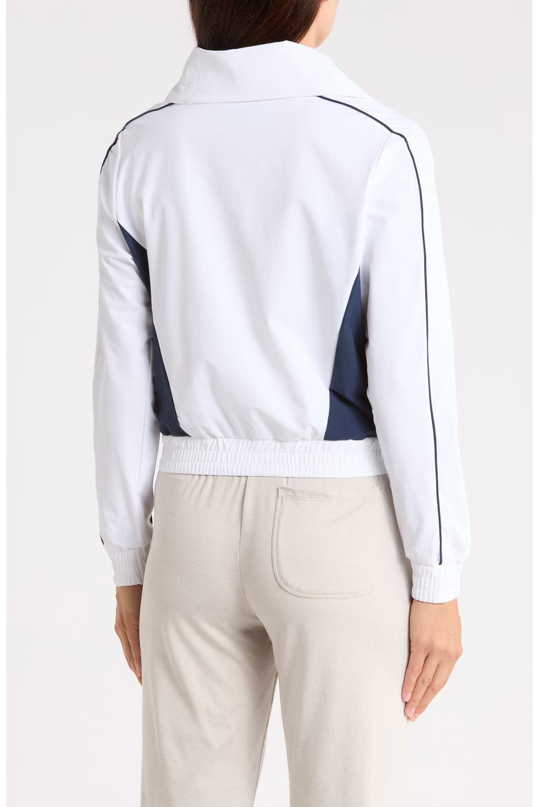 Cropped Quarter Zip Pullover, Alternate, color, BRIGHT WHITE