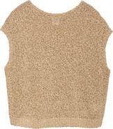 Lafayette 148 New York Loop Open Stitch Cotton & Silk Blend Shell