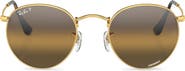 Ray-Ban 50mm Round Polarized Sunglasses