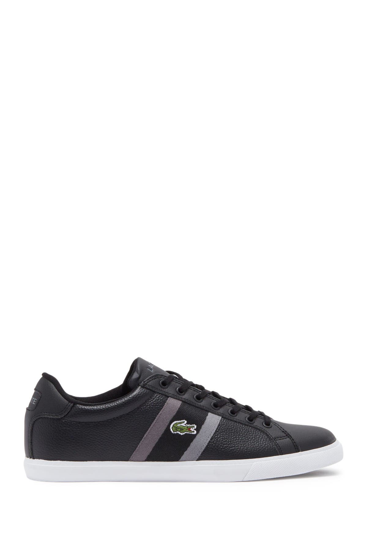 Lacoste Grad Vulc 120 Low Top Sneaker, Alternate, color, 237 Blk/Dk Gry