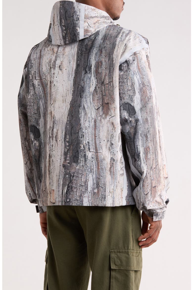 Sequoia Hooded Waterproof Jacket, Alternate, color, TREE BARK