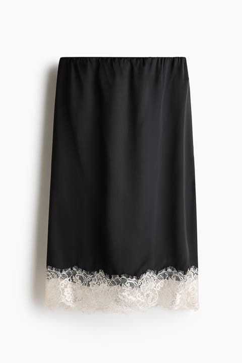 Lace-trimmed Skirt