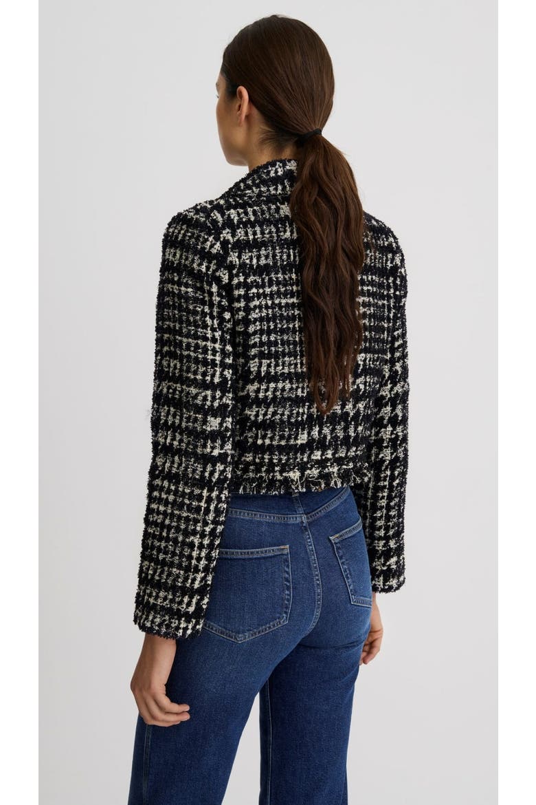 Long Sleeve Mini Jacket, Alternate, color, Black Houndstooth