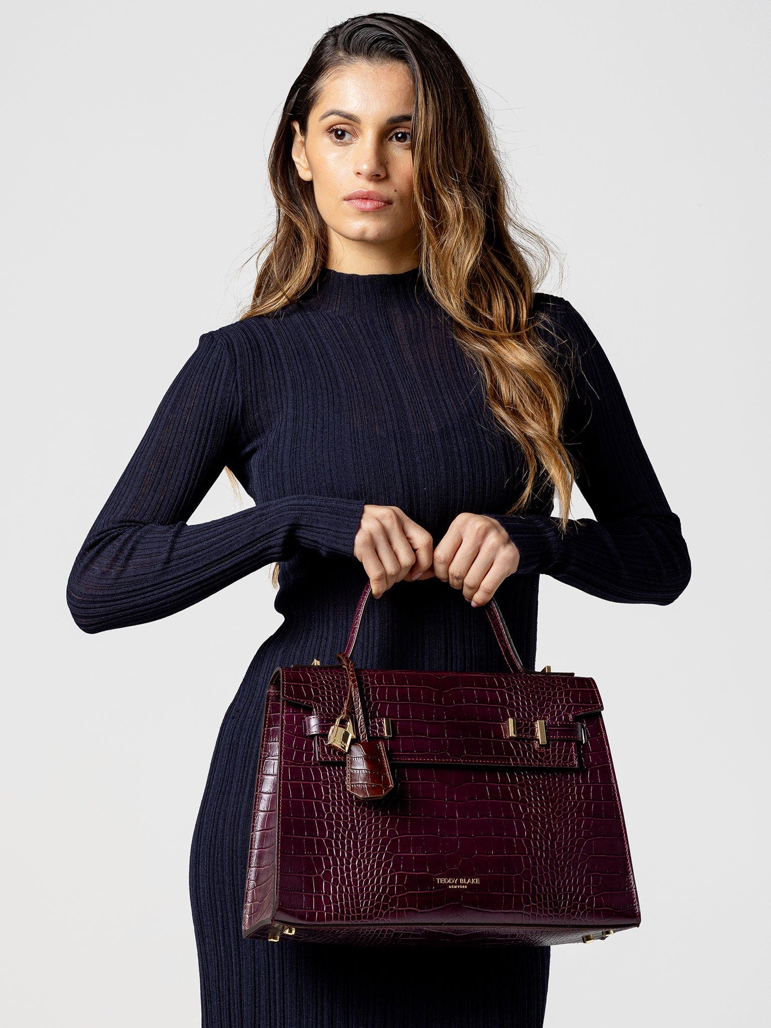 Teddy Blake Ava Croco  14", Alternate, color, Darkbrown