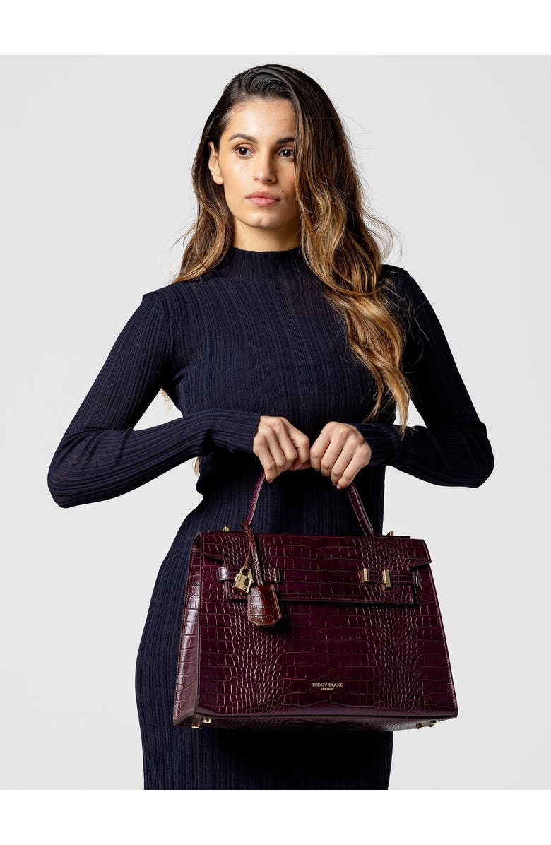 Teddy Blake Ava Croco 14", Alternate, color, Darkbrown