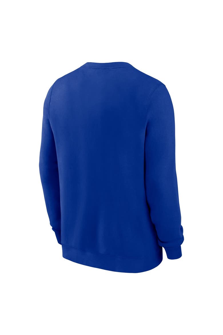 Men's Nike Royal Dallas Cowboys Swing Pass Rewind Club Pullover Sweatshirt, Alternate, color, Royal