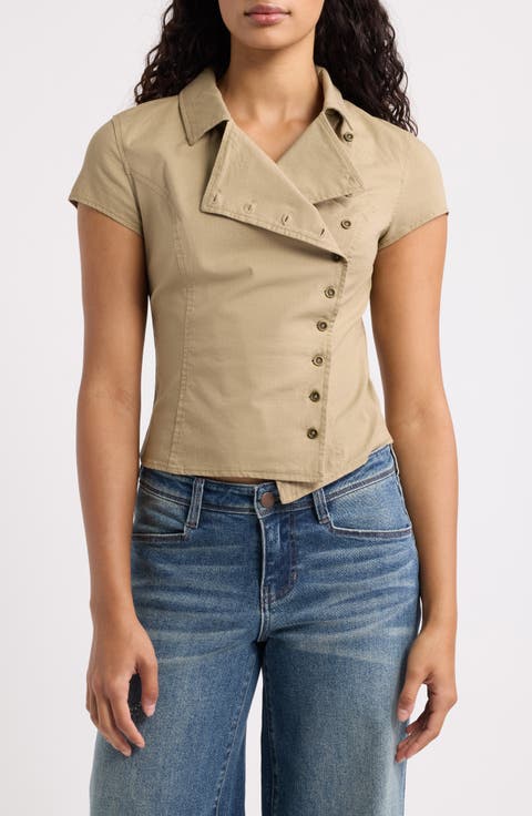 Blake Military Short Sleeve Top