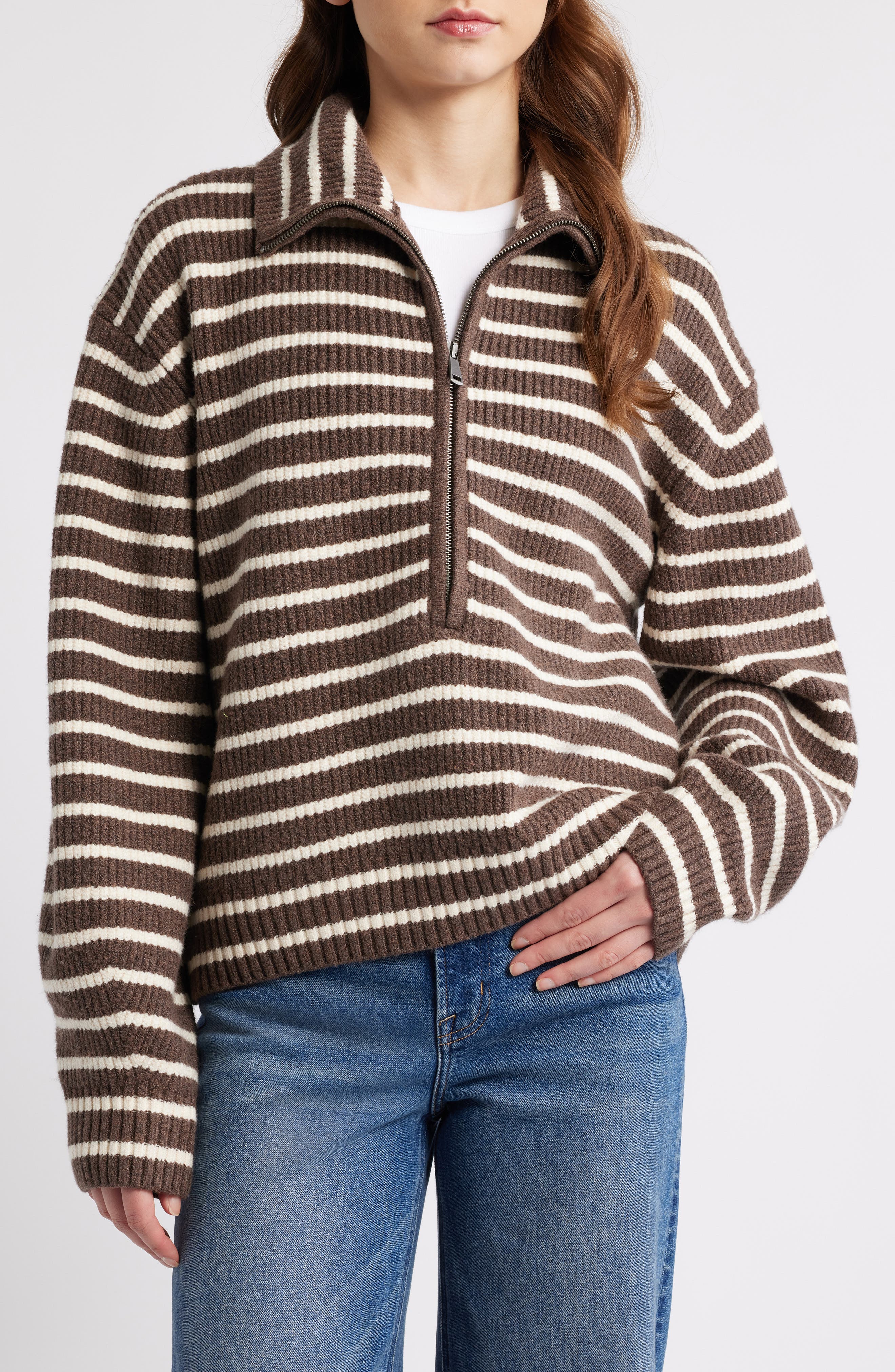 Jackson Quarter-Zip Organic Cotton Blend Pullover - image 3