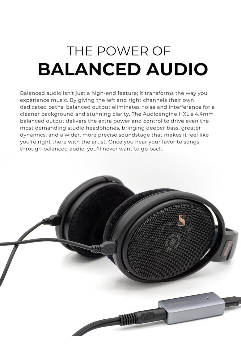 HXL Portable Balanced Headphone Amplifier and HiFi DAC, Alternate, color, Dark Grey