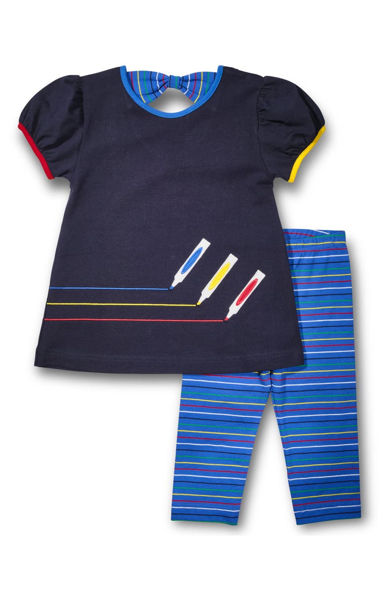 Florence Eiseman Knit Set With Markers, Main, color, Navy Multicolor