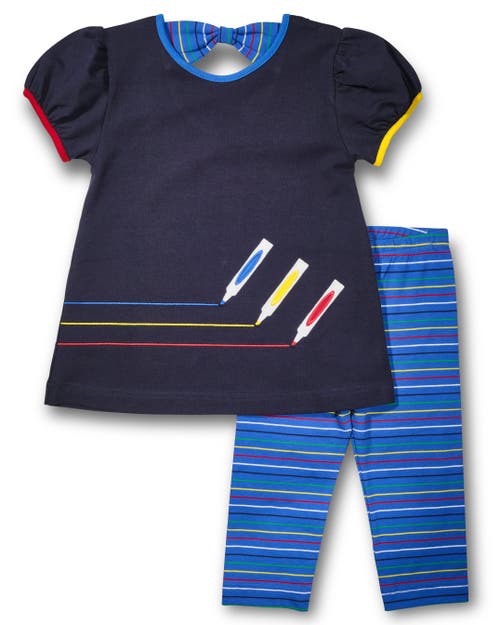 Florence Eiseman Knit Set With Markers In Multi