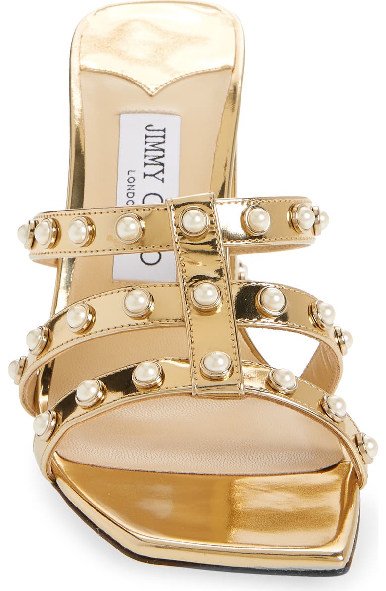 Jimmy Choo Hazal Cage Slide Sandal, Alternate, color,