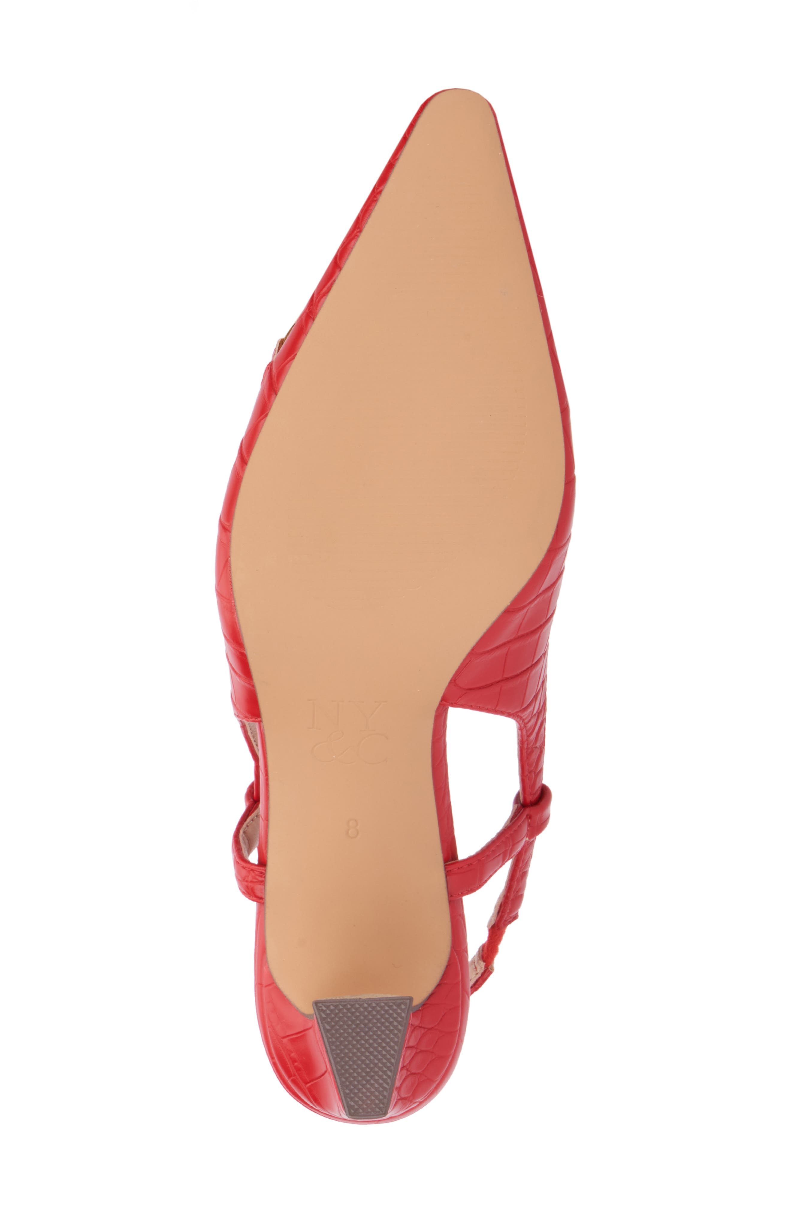 NEW YORK AND COMPANY Ilona Horsebit Slingback Pump, Alternate, color, Red Croc