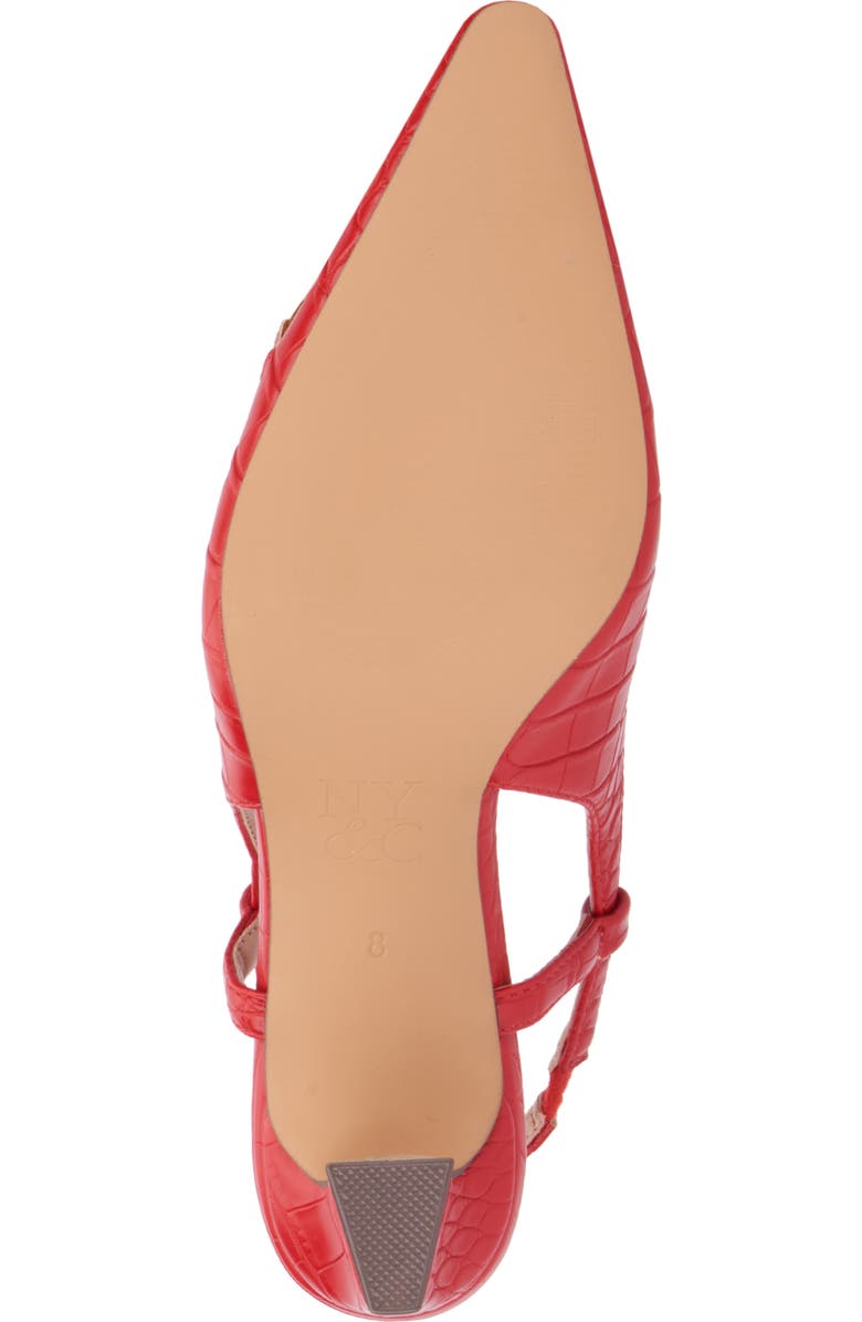 NEW YORK AND COMPANY Ilona Horsebit Slingback Pump, Alternate, color, Red Croc