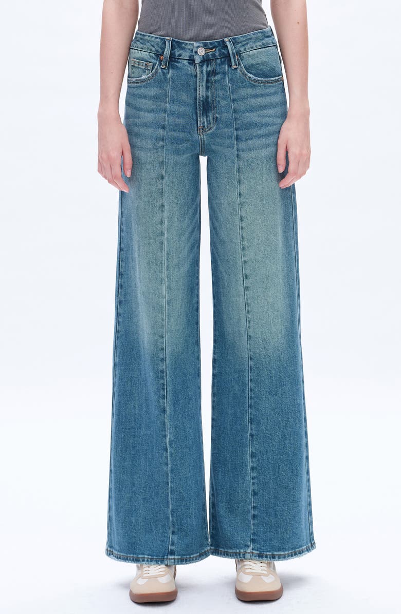 Bayeas Aria High Waist Wide Leg Jeans, Main, color, 