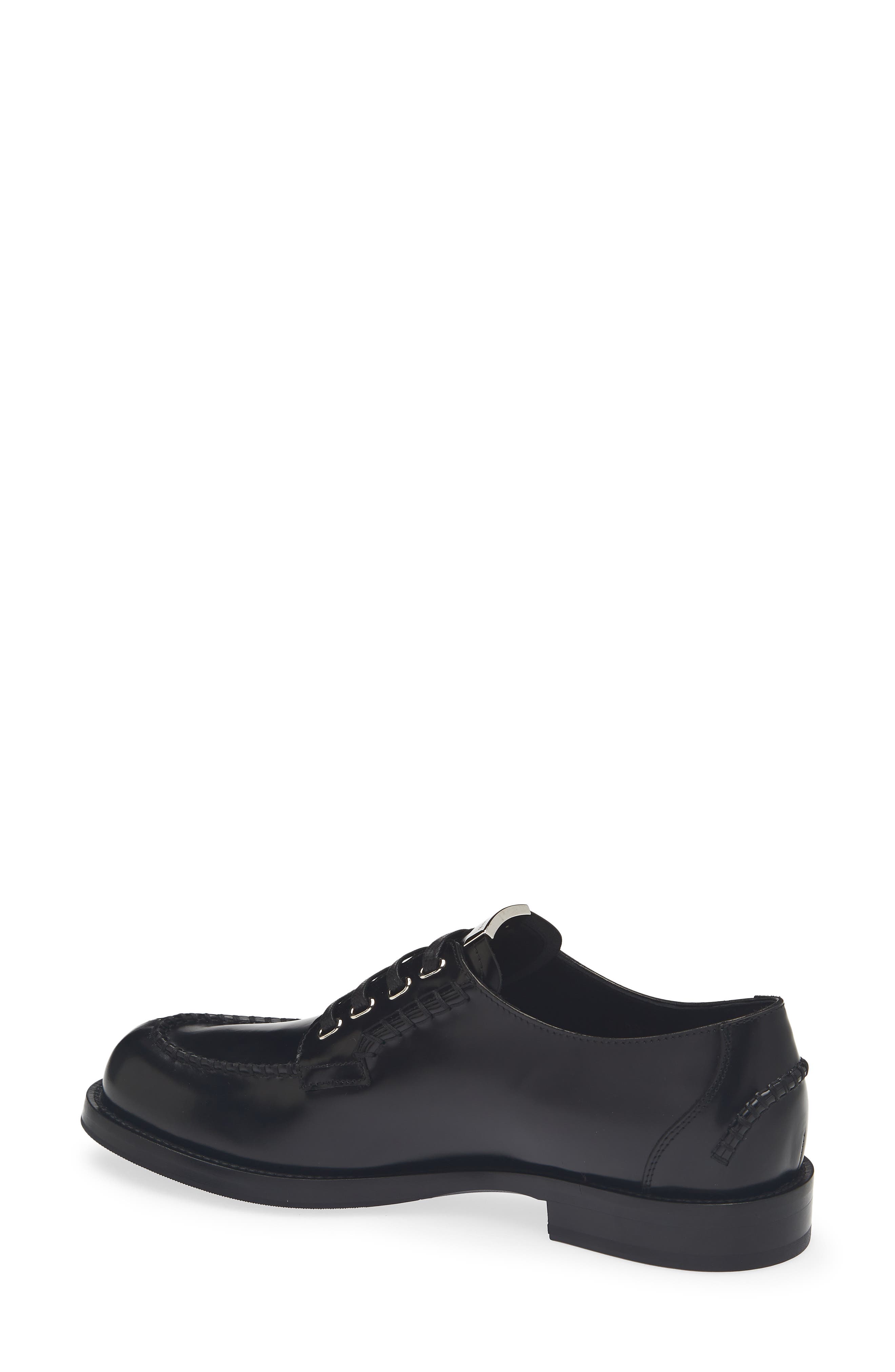 Leather Derby, Alternate, color, NERO