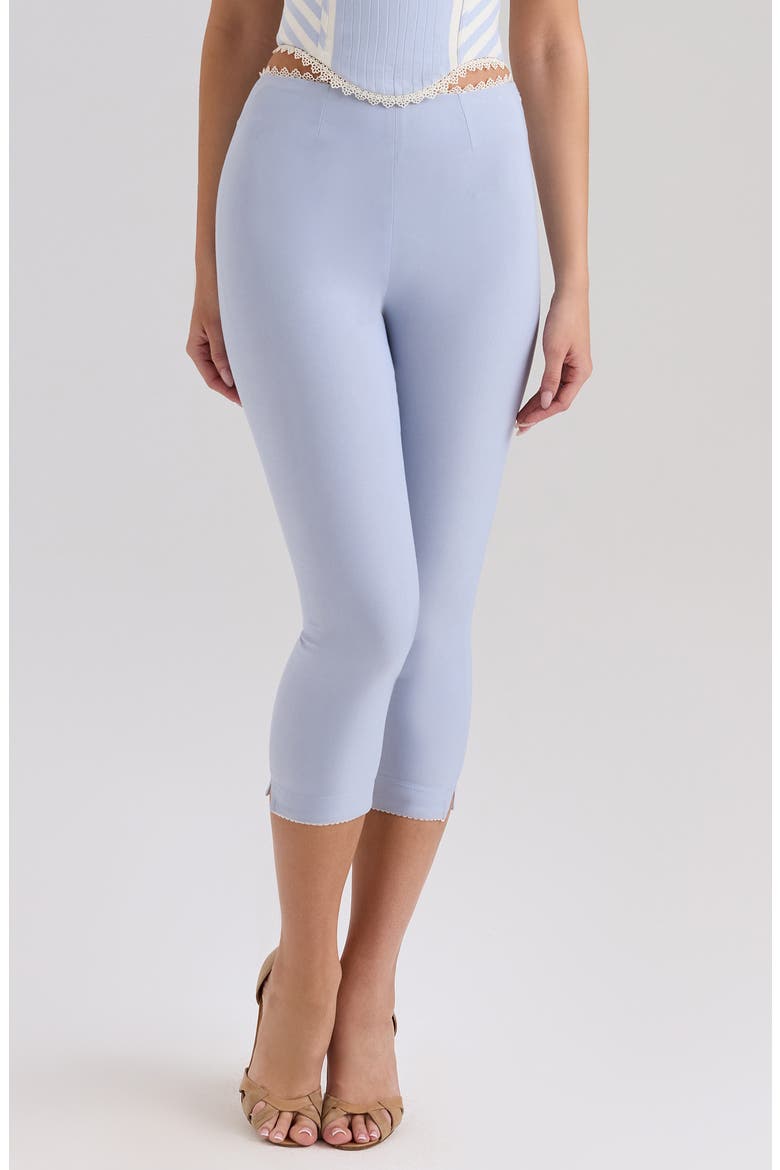 Carella Slim Fit Capris, Main, color, ICE WATER