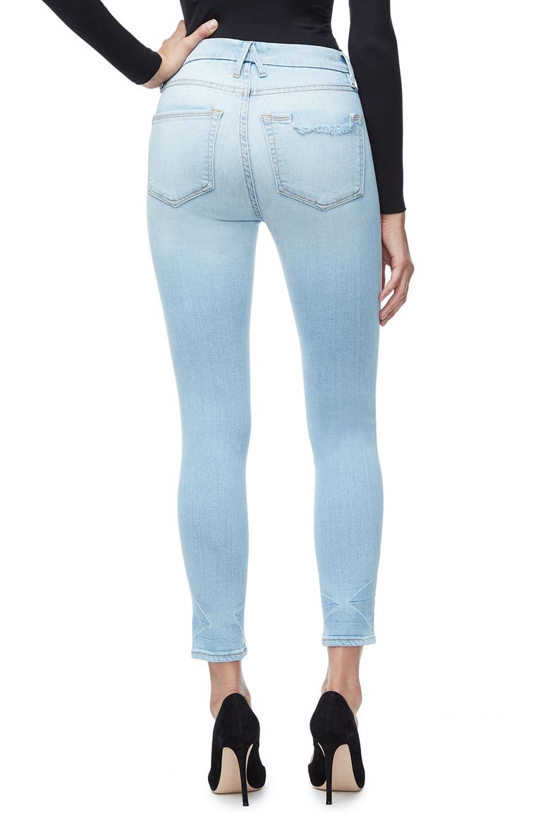 Good Legs High Waist Crop Skinny Jeans, Alternate, color, BLUE124