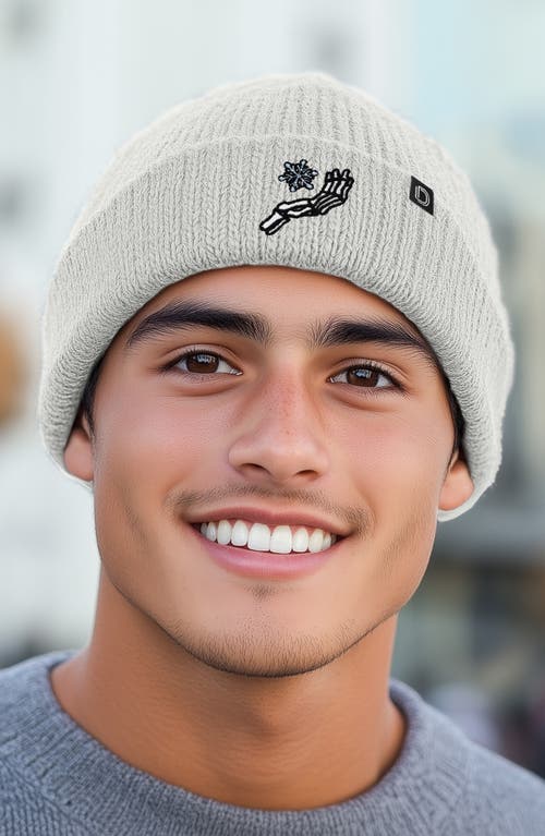 Dalix Chill Touch Beanie In Light Gray
