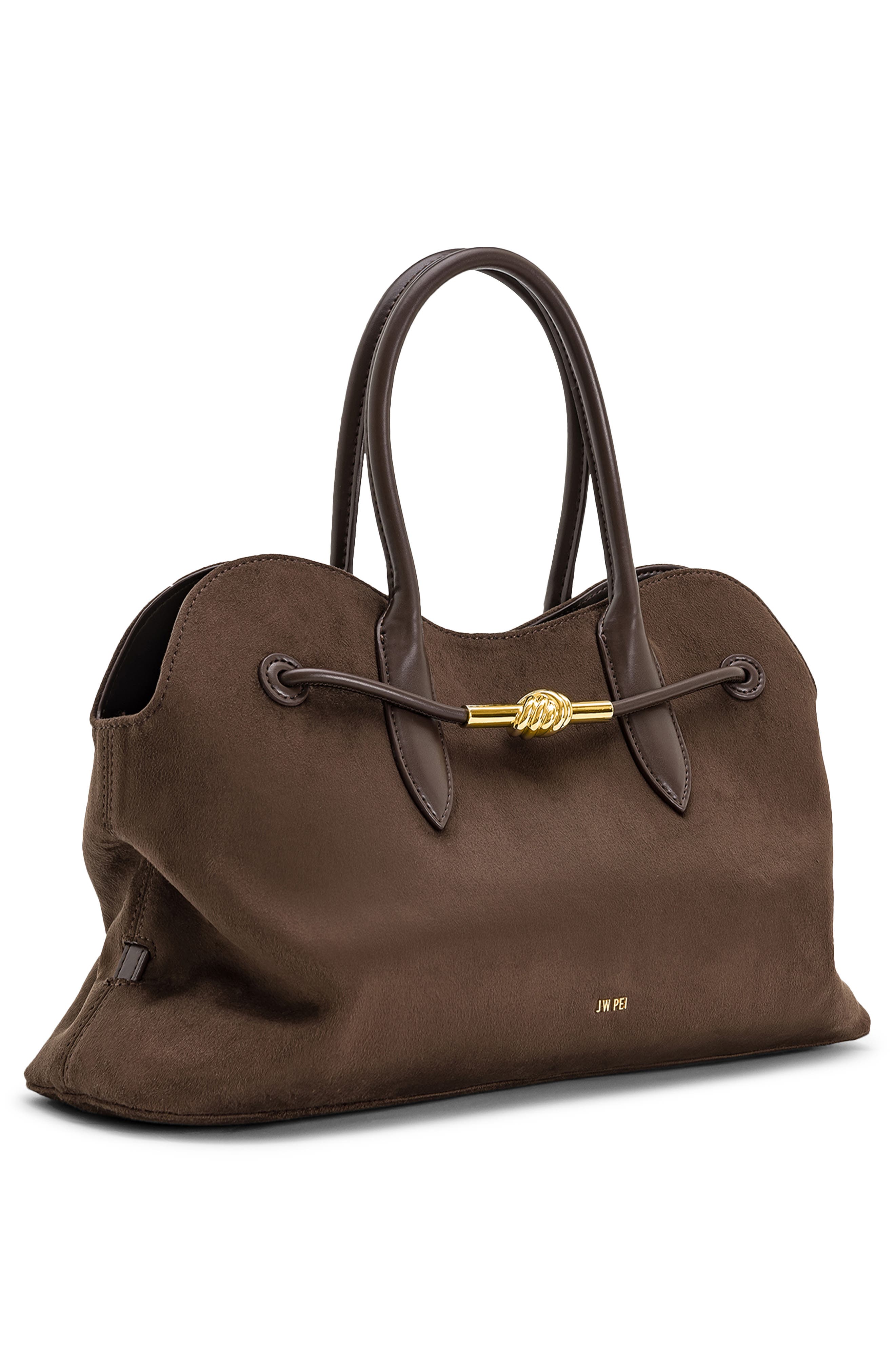JW PEI Adele Metal Rope Knot Tote Bag, Alternate, color, Mocha Brown
