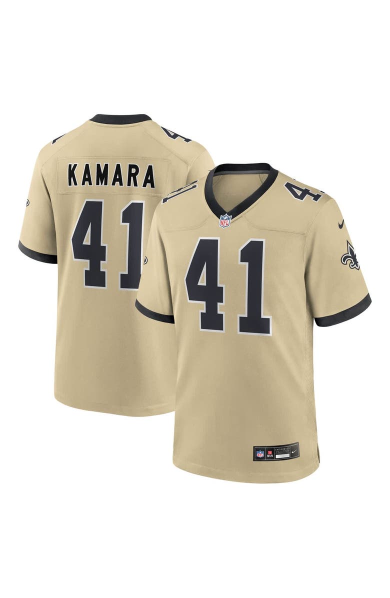 Nike Youth Nike Alvin Kamara Gold New Orleans Saints Gameday Golds Alternate Game Player Jersey, Main, color, Gold