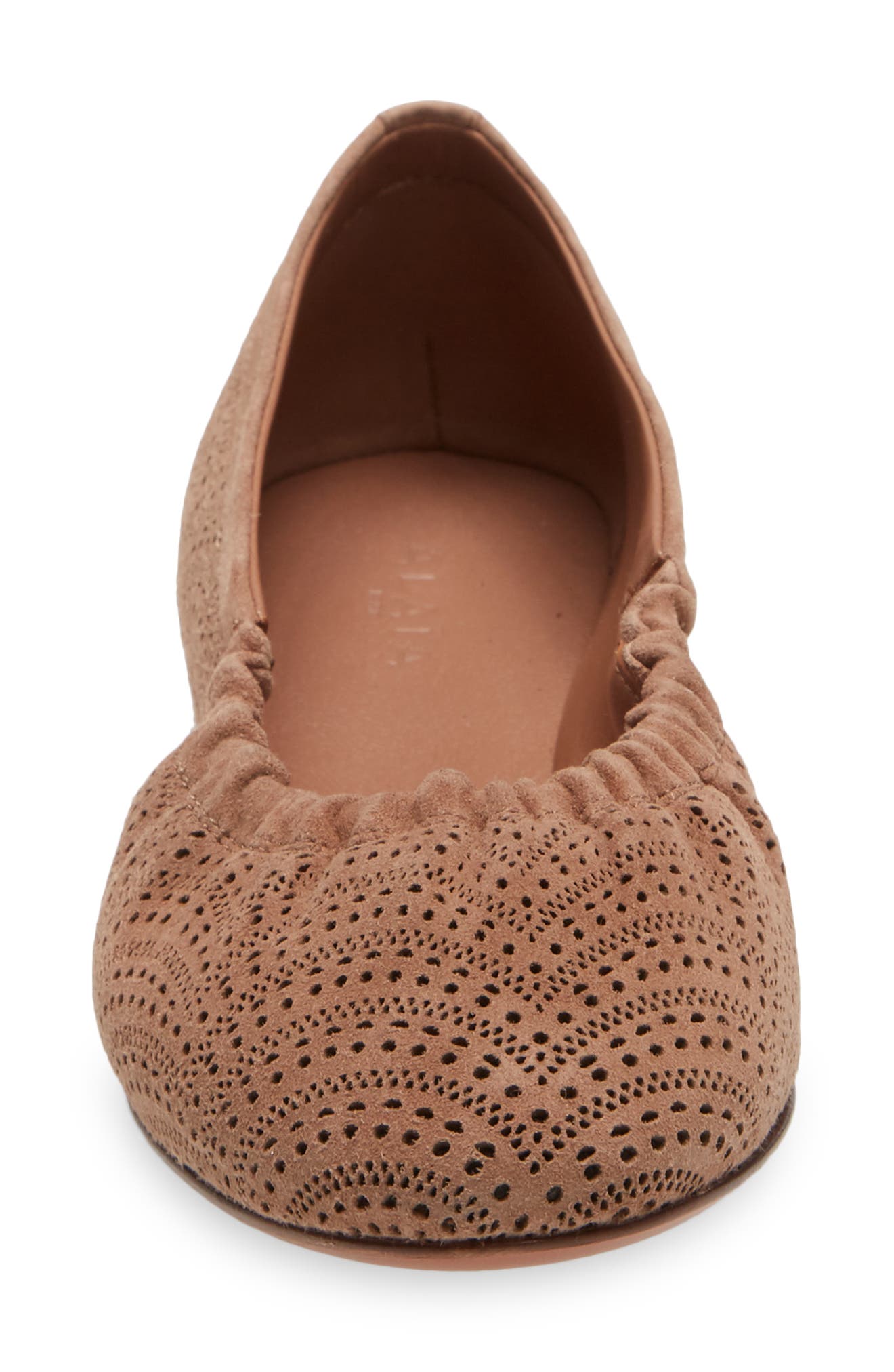 Alaïa Perforated Ballet Flat, Alternate, color, 