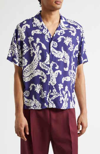 Hell Paisley Print Camp Shirt