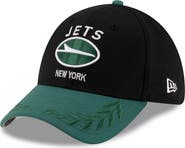 New Era Men's New Era Black/Green New York Jets 2025 NFL Draft 39THIRTY Flex Hat