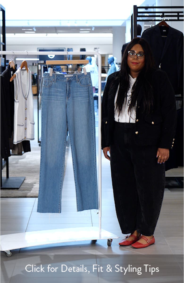 Baggy Straight Leg Nonstretch Jeans, sales video thumbnail