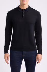 Nordstrom Washable Merino Wool Polo Sweater