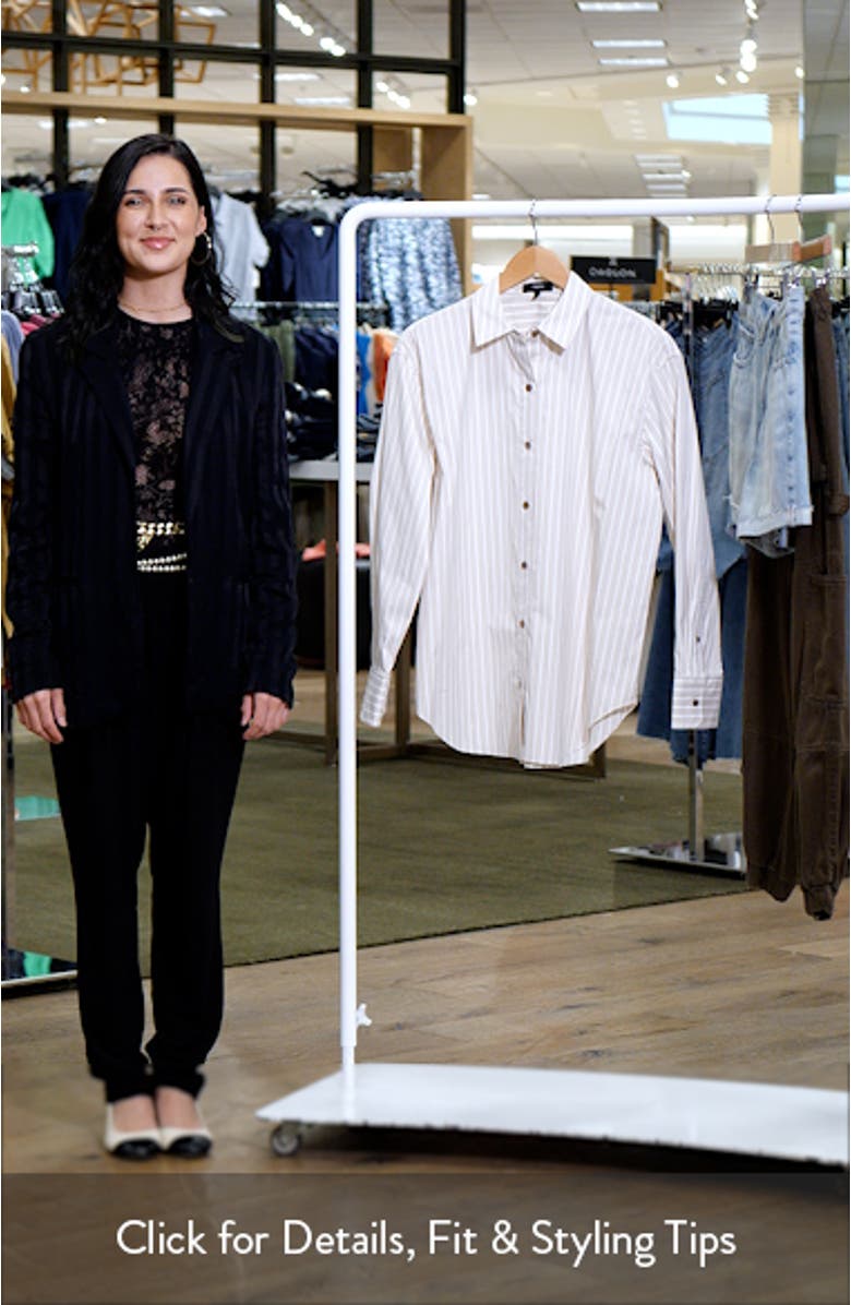 Stripe Cotton Button-Up Shirt, sales video thumbnail