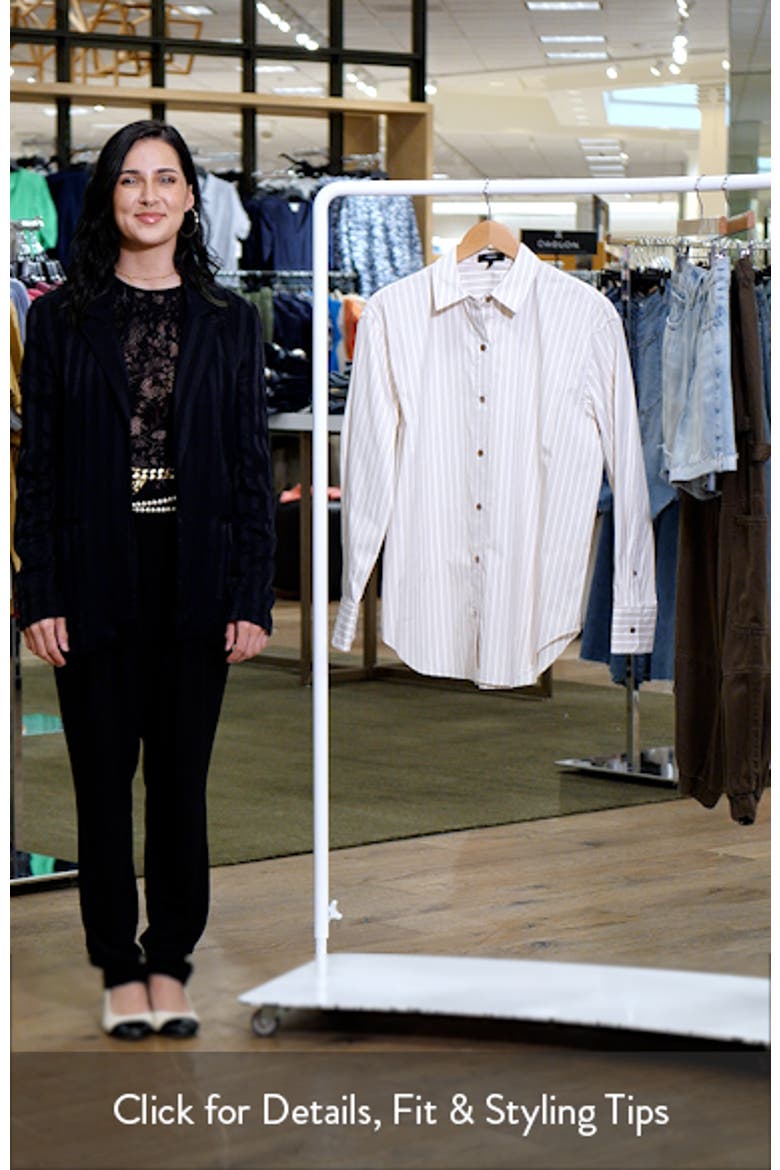 Stripe Cotton Button-Up Shirt video