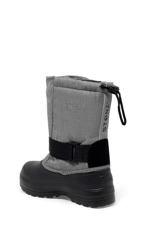 Stonz Kids' Trek Snow Boot In Heather Grey