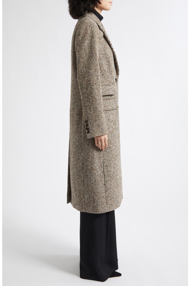 Kai Check Wool Blend Bouclé Coat, Alternate, color, BROWN CHECK