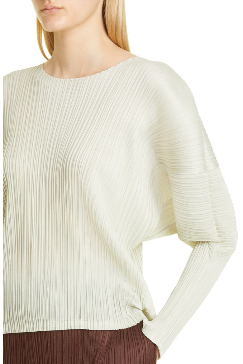 Monthly Colors October Pleated Top, Alternate, color, GREYISH BEIGE