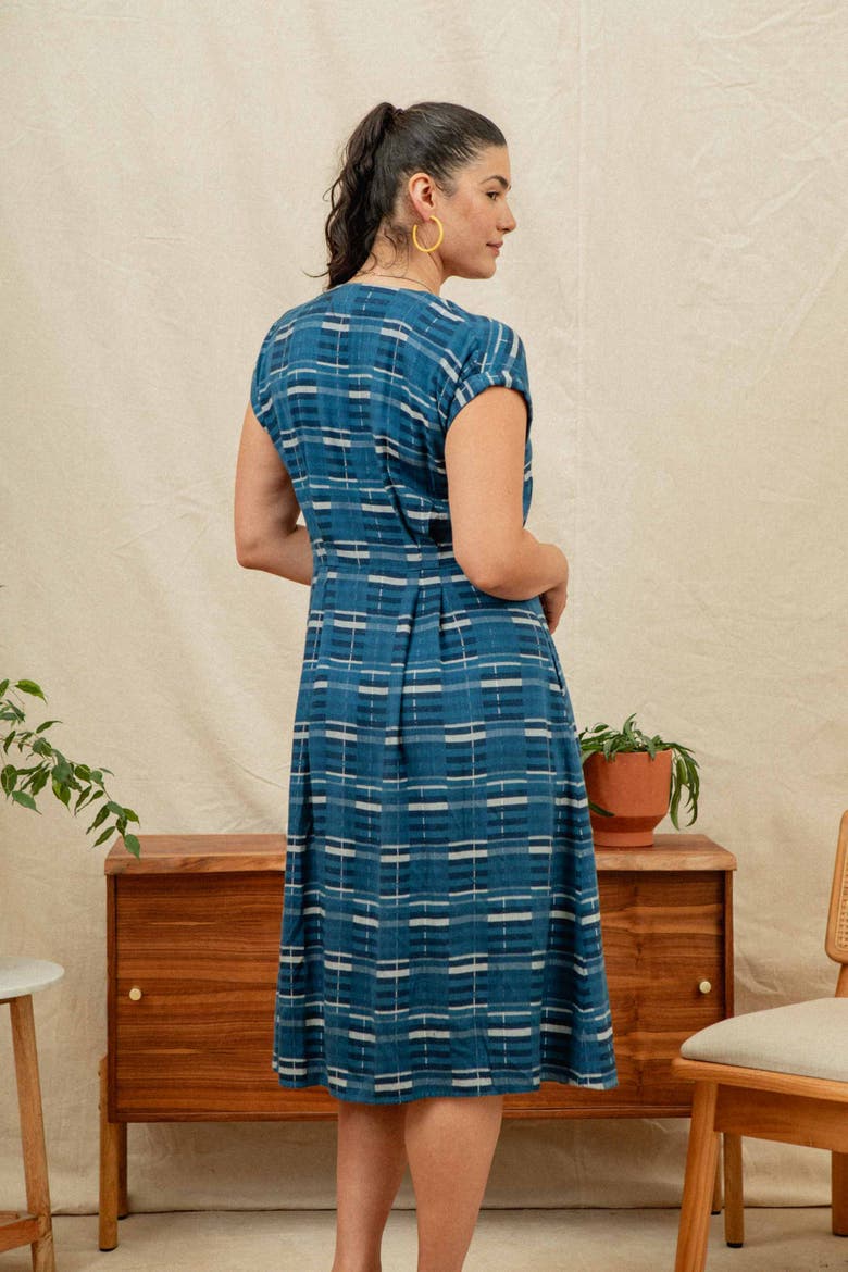 Eileen Dress, Alternate, color, Stormcrest Stripe