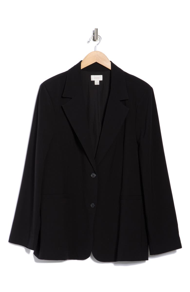 NORDSTROM RACK Oversized Boyfriend Blazer, Alternate, color, Black