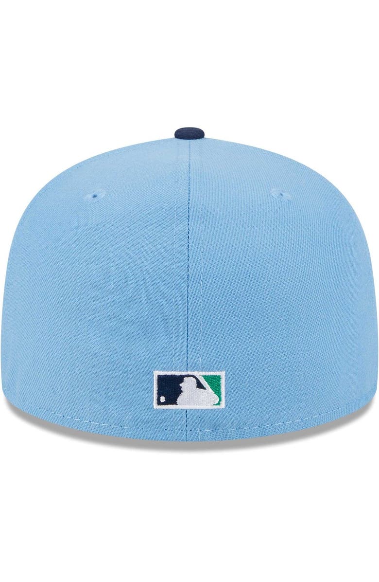 New Era Men's New Era Light Blue/Navy Arizona Diamondbacks Green Undervisor 59FIFTY Fitted Hat, Alternate, color, 