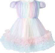 Rachel Riley Rainbow Tulle Party Dress