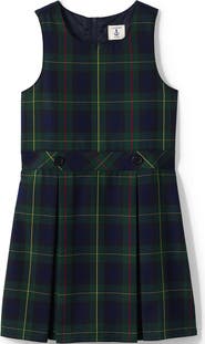 Lands' End Girls Uniform Plaid Jumper