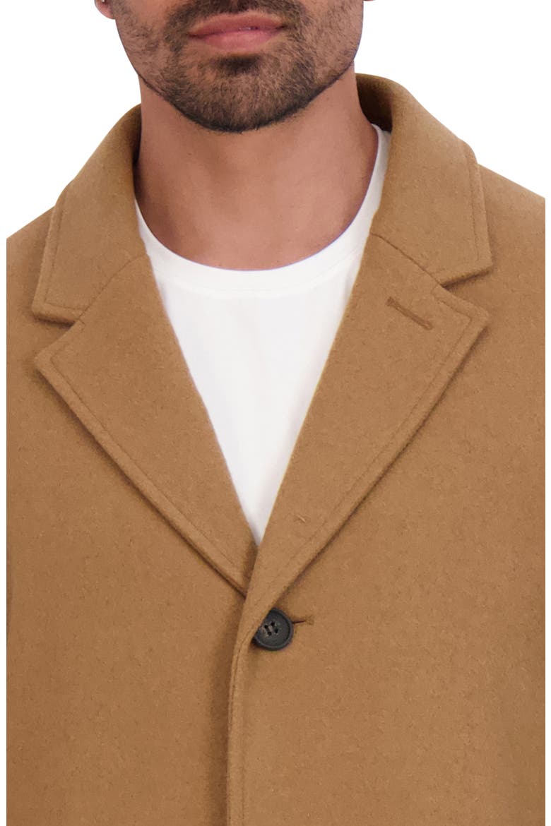 Regular Fit Stretch Wool Coat, Alternate, color, CAMEL